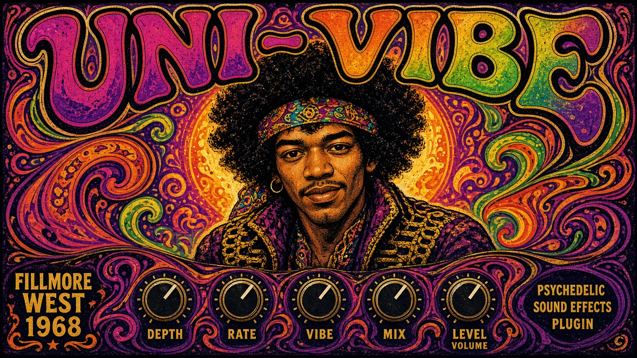 Ocean Bay Uni-Vibe psychedelic plugin interface